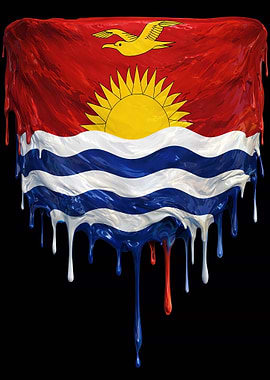 Dripping Kiribati Flag