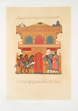 Islamic Art with Figures and Architecture