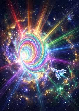 Rainbow Wormhole and Spaceship