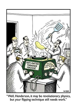 Scientists and Anti-Matter Turnover Machine