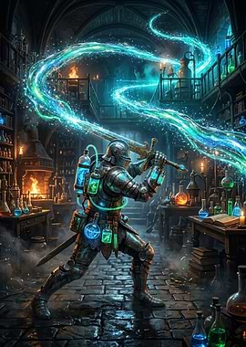Alchemist Knight Casting Spell