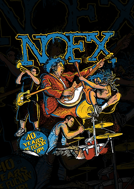 NOFX 40 Years of Fuckin' Up illustration