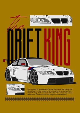 The Drift King Car Graphic