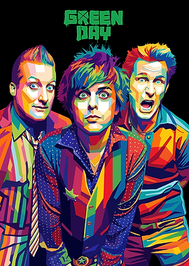 Green Day Band Pop Art