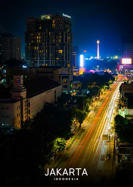 Jakarta Cityscape at Night
