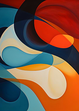 Abstract Swirls of Color