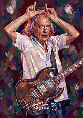 Angus Young Rocking Out
