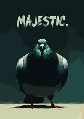 Majestic Pigeon Portrait