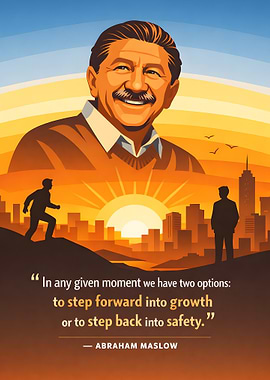 Abraham Maslow quote about growth