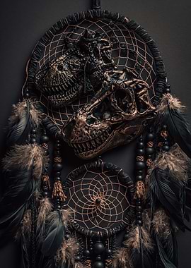 Dinosaur Skull Dreamcatcher