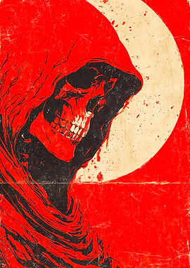 Red Hooded Grim Reaper Moon