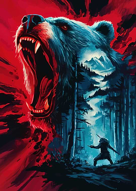 Bear Attack in Forest