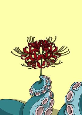 Octopus Tentacle Red Spider Lily