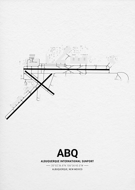 Albuquerque International Sunport ABQ Airport Map