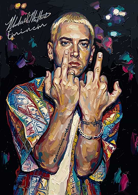 Eminem Painting art rapper