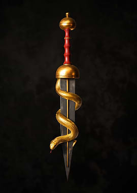 Gladiator Sword with Serpent