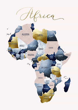 Artistic Map of Africa