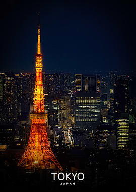Tokyo Tower at Night