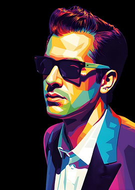 Mark Ronson Colorful Portrait
