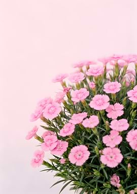 Pink Carnations in Bloom