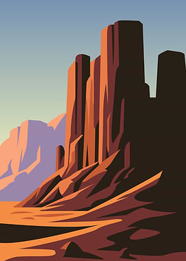 Desert Canyon Landscape
