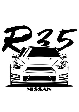 Nissan R35 GT-R Car Art