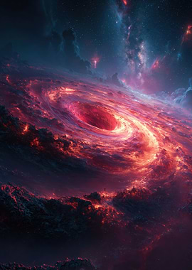 Cosmic Black Hole Swirl