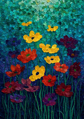 Impressionistic Floral Painting