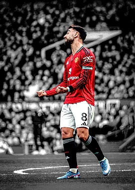 Bruno Fernandes in Manchester United Kit
