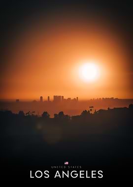 Los Angeles Sunset Cityscape