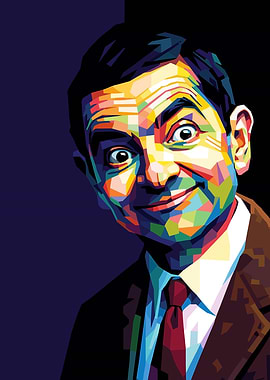Mr. Bean Pop Art Portrait