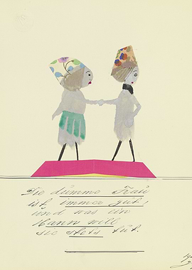 Two figures shaking hands
