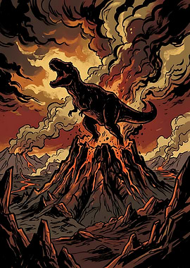 Vintage T-Rex Design