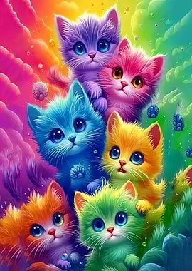 Rainbow Kittens