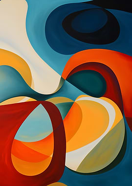 Abstract Swirling Shapes