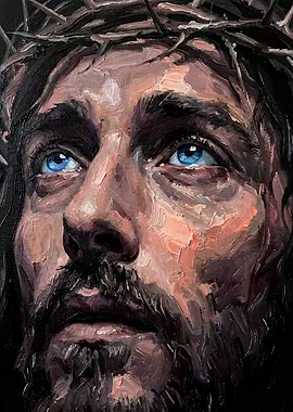 Close-up Painting of Jesus Christ