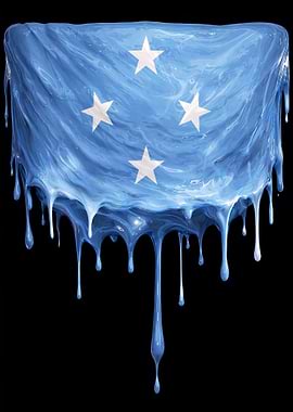 Melting Flag of Micronesia
