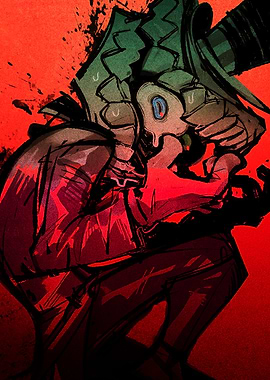 Distressed Circus Head