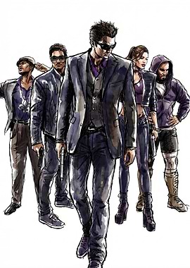 Saints Row Characters in Suits