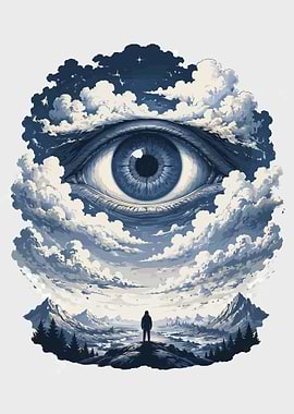 All-Seeing Eye in the Clouds