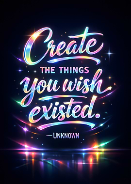 Create the things you wish existed quote