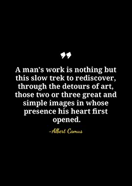 Albert Camus quote on black background