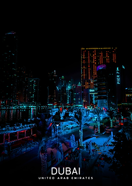 Dubai Marina at Night