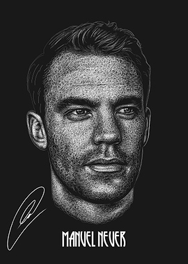 Manuel Neuer Scribble Art