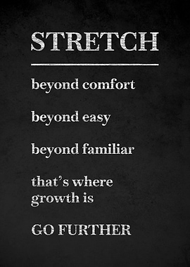 Inspirational Stretch Text Art v4