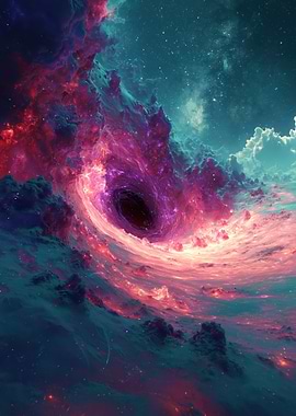 Cosmic Black Hole Swirl