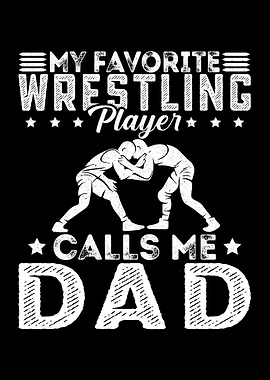 Wrestling Dad Text Art