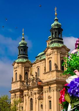 St. Nicholas Church Architecture in Prague Old Town