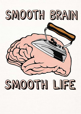 Smooth Brain Smooth Life Ironing Brain