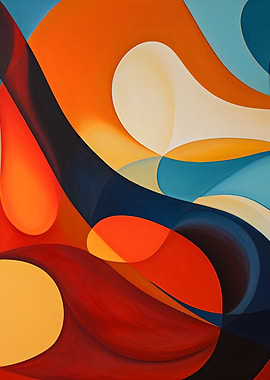 Abstract Swirls of Color